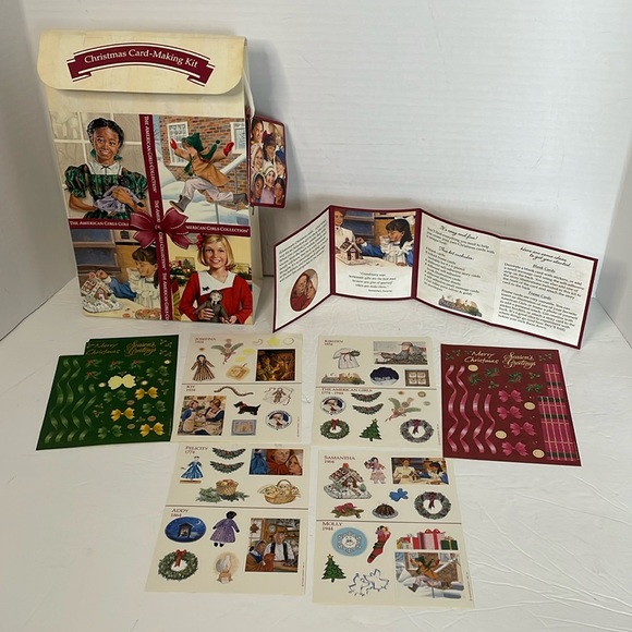 American Girl Christmas card making kit & set of 6 thank you notecards/envelopes - Picture 12 of 17